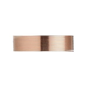 Wire, 12Kt rose gold-filled, half-hard, round, 24 gauge. Sold per pkg of 5 feet.