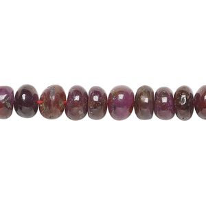 Multi-sapphire 1pkg1, hand-cut rondelle bead 14 inch 7x4mm-9x6mm