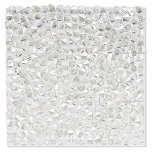 Iron-on transfer 1pk crystal silver shade, Crystal Passions&reg; 40mm square 72003
