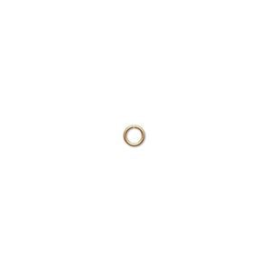 Jump ring 1pkg20 14Kt gold-filled, 3.5mm round, 22 gauge / 2.2mm inside diameter