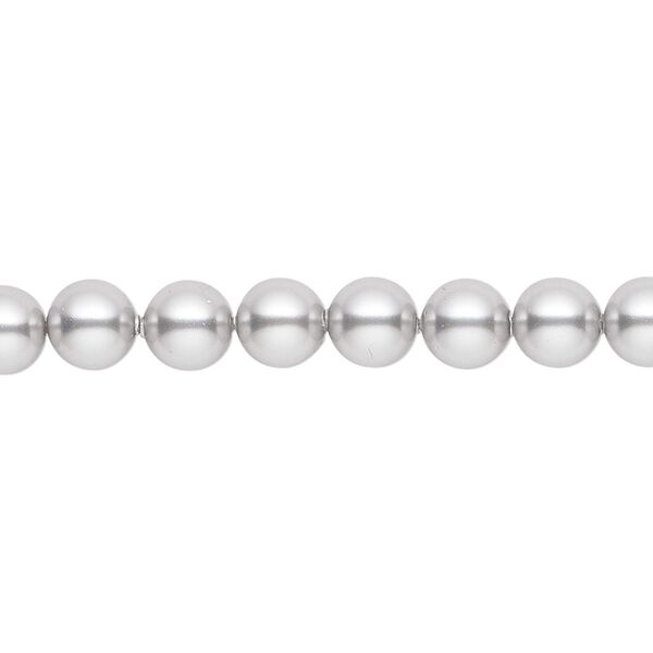 Pearl 500pk light grey, Swarovski&reg; 6mm round 5810 image number 0
