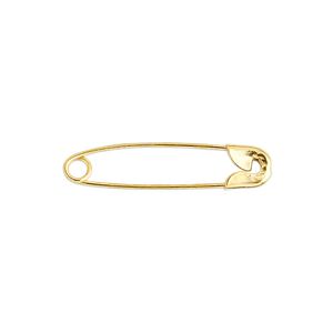 Safety pin 1pkg1000 gold-finished, 1 inch, steel
