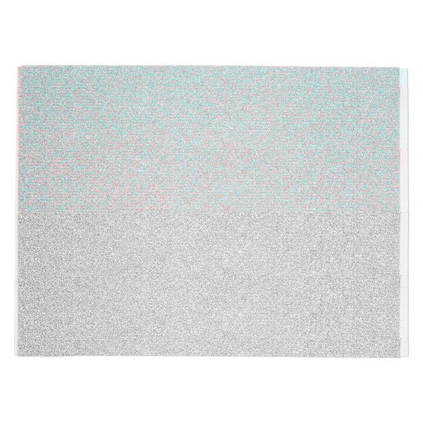 Adhesive strip, Art Edge&trade;, EVA foam, silver glitter, 2mm. Sold per 10-inch sheet. image number 1