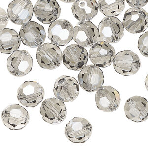 Bead 1pkg288 crystal urban grey, Swarovski&reg;, 8mm round 5000