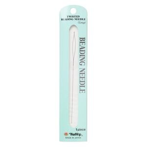 Needle, Tulip, twisted, steel, 0.2mm, 4-3/4 inches. Sold individually.