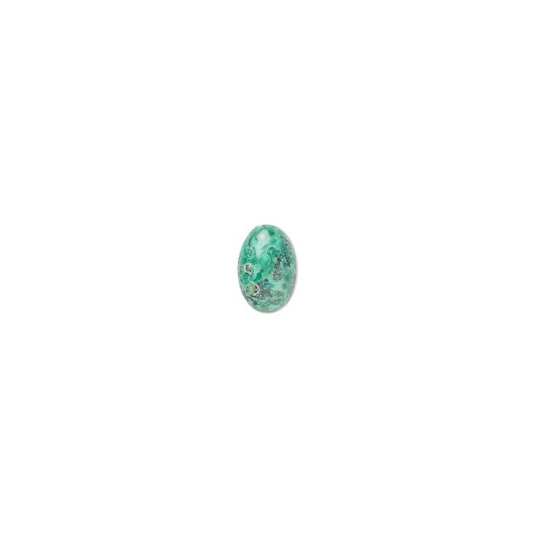 Chrysocolla 1pkg4, calibrated oval cab 6x4mm image number 0