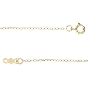 Chain 1pkg1 14Kt gold-filled cable, 1.2mm / springring clasp, Gossamer&trade; 18 inch