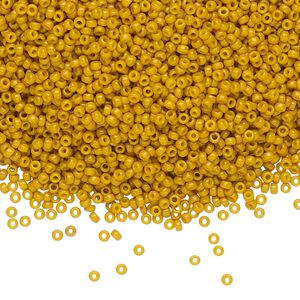 Seed bead, Miyuki, glass, pkg/250g, #15 rocaille, Duracoat&reg; opaque outside dyed hawthorne, (RR-4456).