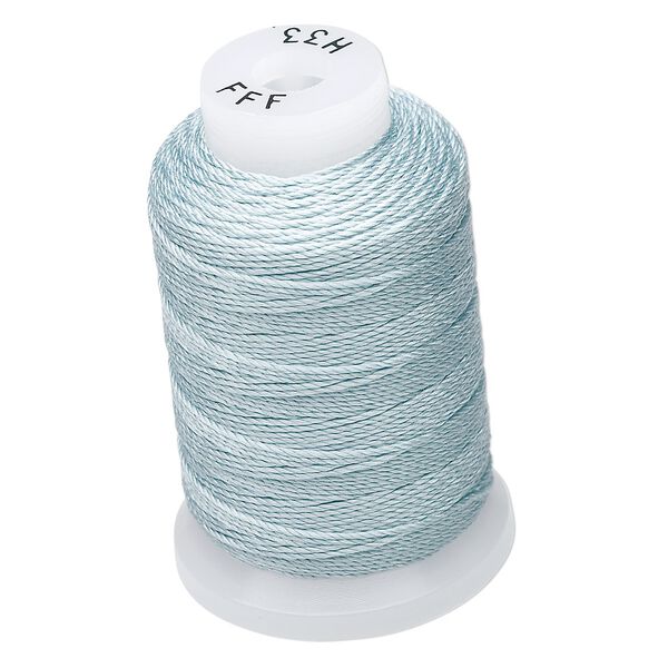 Thread, Purely Silk&trade;, pale green, size FFF. Sold per 92-yard spool. image number 0