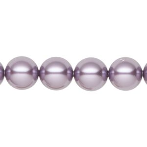 Pearl 100pk light amethyst pearl, Swarovski&reg; 10mm round 5810