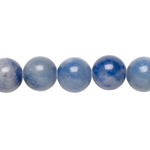 Blue aventurine 1pkg1, round bead natural 15.5-16 inch 10mm