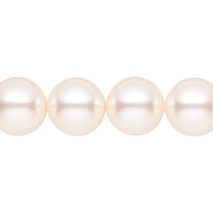 Pearl 10pk creamrose, Crystal Passions&reg; 12mm round 5810