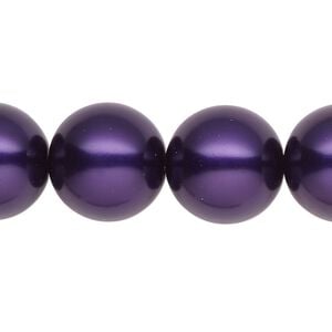 Pearl 1pk purple, Celestial Crystal&reg; 16mm round 15.5-16 inch