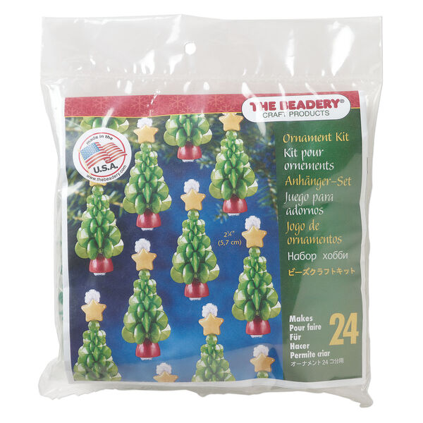 Ornament kit 1pkg1 The Beadery&reg; polystyrene, mini pearl trees, mixed colors, ornament (7491). image number 0