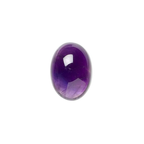 Amethyst 1pkg1, hand-cut calibrated oval cab natural 18x13mm image number 0