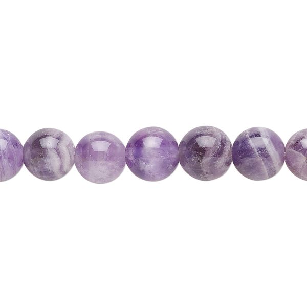 Banded amethyst 1pkg1, round bead natural 15.5-16 inch 8mm image number 0