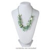Display, necklace, velveteen and steel, white, 11 x 7-1/4 x 6 inches. Sold individually. image number 3