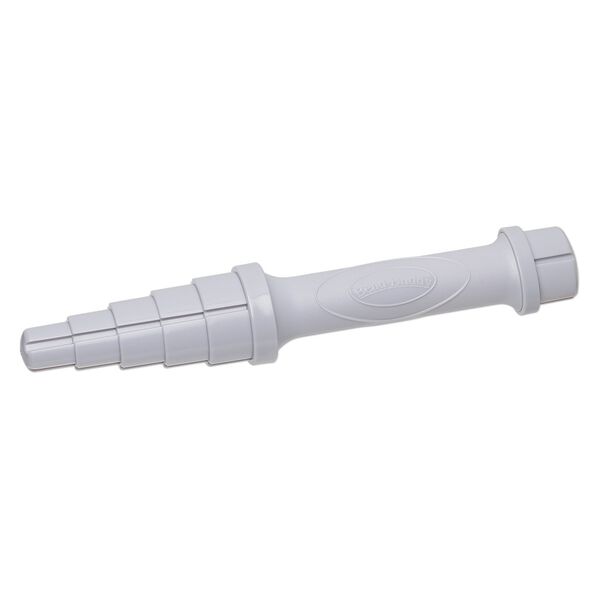 Cabochon mandrel, The Bead Buddy&reg;, acrylic, grey, 20x15mm-40x30mm oval,10 inches. Sold individually. image number 0