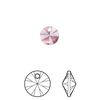Drop 144pk crystal antique pink, Swarovski&reg; 8mm pendant mini disk 6428 image number 0