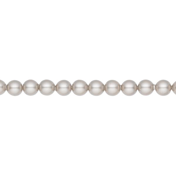 Pearl 500pk platinum, Swarovski&reg; 4mm round 5810 image number 0