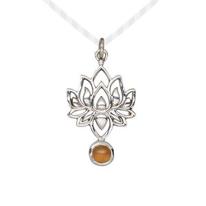 Drop 1pkg1, antiqued sterling silver and carnelian, 22.5x14.5mm lotus