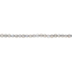 Labradorite 1pkg1, hand-cut faceted round bead natural 13 inch 2mm