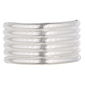 French wire 1pkg1 silver-plated, 2.5mm tube, extra-heavy 13.5-15 inch copper