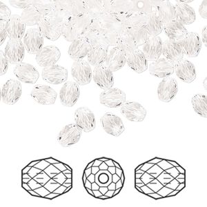 Bead 360pk crystal, Swarovski&reg; 5x4mm olive briolette 5044