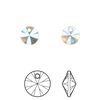 Drop 144pk aquamarine shimmer, Swarovski&reg; 8mm pendant mini disk 6428 image number 0