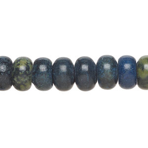 Serpentine 1pkg1, rondelle bead, 15 inch 10x5mm-11x7mm