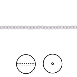 Pearl 1000pk lavender, Swarovski&reg; 2mm round 5810