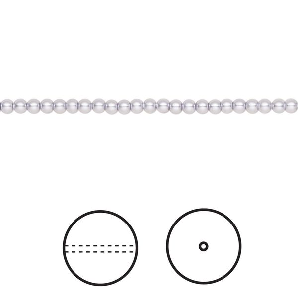 Pearl 1000pk lavender, Swarovski&reg; 2mm round 5810 image number 0