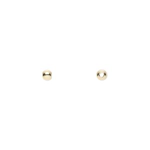 Bead 1pkg1 14Kt gold, 3mm seamless round