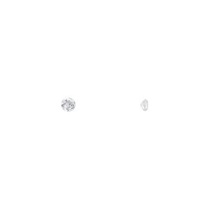 White topaz 1pkg6, hand-cut faceted round gem natural 2.5mm