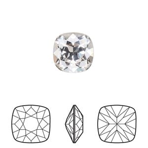 Fancy stone 6pk crystal foil back, Crystal Passions&reg; 12mm cushion 4470