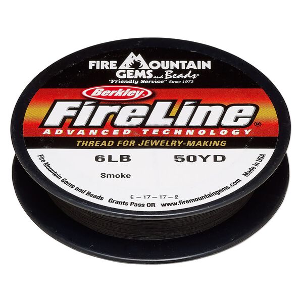Thread, Berkley&reg; FireLine&reg;, gel-spun polyethylene, smoke, 0.15mm diameter 4-fiber braid, 6-pound test. Sold per 50-yard spool. image number 0