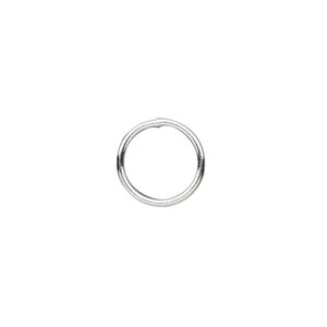 Jump ring 1pkg10 sterling silver, 12mm soldered closed round, 18 gauge / 9.8mm inside diameter