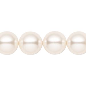Pearl 10pk light creamrose, Crystal Passions&reg; 12mm round 5810