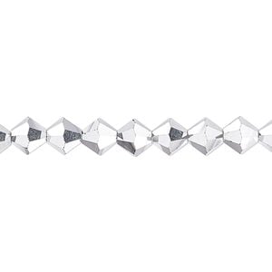 Bead 24pk crystal Labrador 2X, Preciosa Czech crystal 6mm bicone
