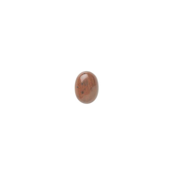 Mahogany obsidian 1pkg10, calibrated oval cab natural 7x5mm image number 0