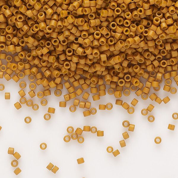 Seed bead, Delica&reg;, glass, pkg/7.5g, #11 round, opaque matte glazed toast (DB-2286). image number 0