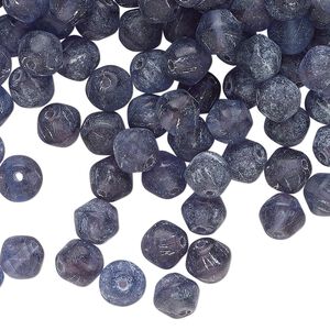 Bead, lampworked glass, translucent purple, 6mm bicone. Sold per 2-ounce pkg, approximately 210 beads.