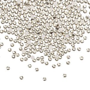 Flat back 144pk light gold quartz foil back, Preciosa MAXIMA Czech crystal rhinestone 1.7-1.9mm chaton rose round SS5