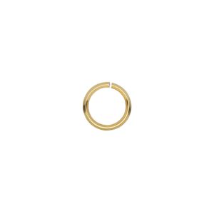 Jump ring 1pkg50 gold-plated, 10mm round / diamond wire, 16 gauge / 7.5mm inside diameter / brass
