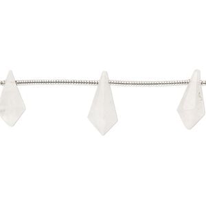 Rainbow moonstone 1pkg10, hand-cut top-drilled faceted point bead natural 10x5mm-12x6mm