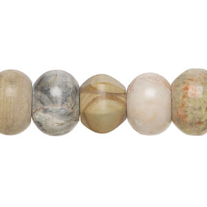 Multi-gemstone 1pkg1, rondelle bead natural, 15 inch 13x10mm-15x11mm