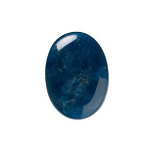 Blue apatite 1pkg1, calibrated oval cab natural 25x18mm