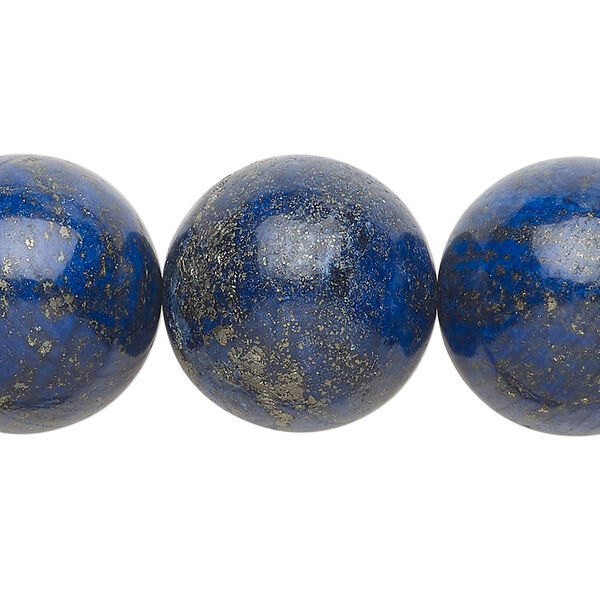 Lapis lazuli 1pkg1, round bead, 15 inch 19-20mm image number 0