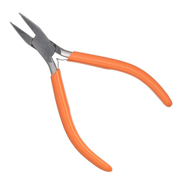 Pliers, Wolf Tools&reg;, Groovy Chain-Nose, stainless steel and rubber, 5-3/4 inches. Sold individually. image number 0