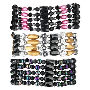 Hemalyke&trade; / acrylic 1pkg3, mixed size / shape bracelet continuous 34 inch assortment